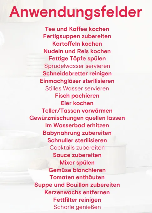 Quooker Anwendungsfelder Küche Alzey