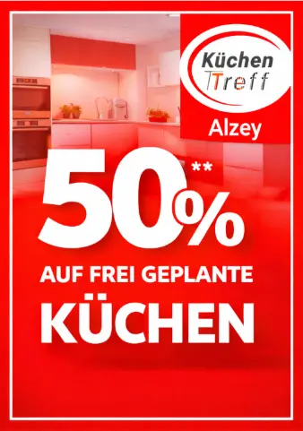 KüchenTreff Alzey 50% auf frei geplante Küchen